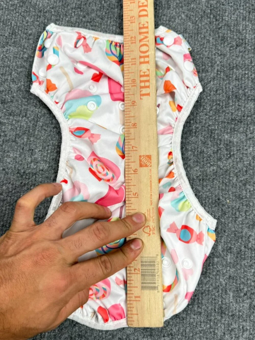 BabyGoal Reusable Swim Diaper Adjustable Snap Ice Cream Print Swimwear Infant